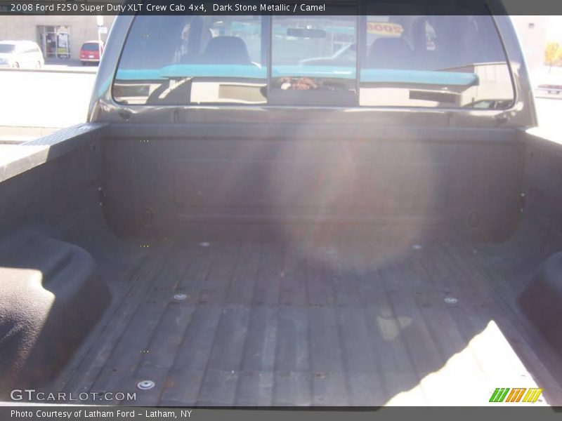 Dark Stone Metallic / Camel 2008 Ford F250 Super Duty XLT Crew Cab 4x4