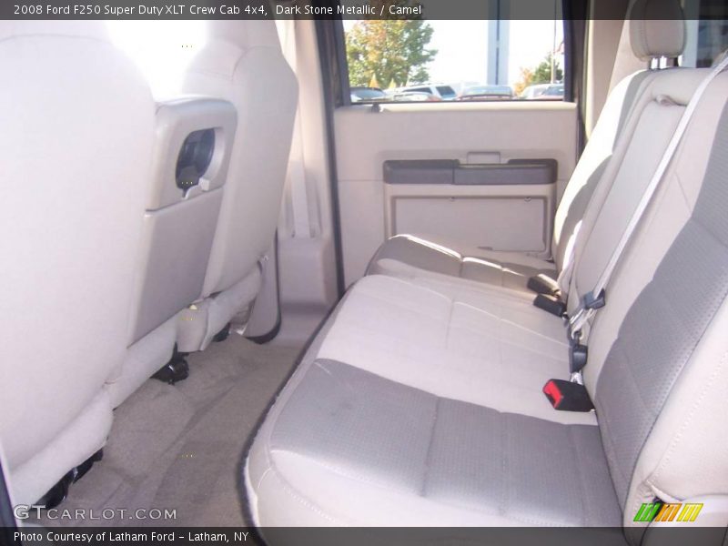 Dark Stone Metallic / Camel 2008 Ford F250 Super Duty XLT Crew Cab 4x4
