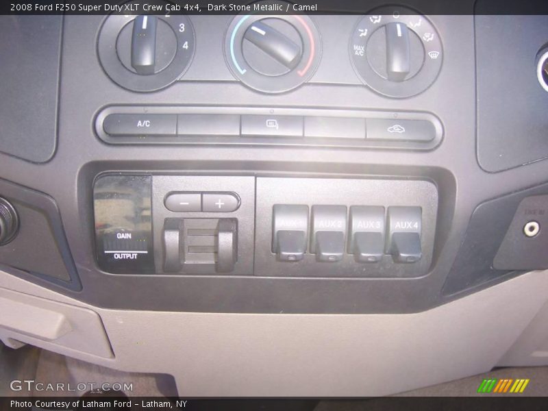 Dark Stone Metallic / Camel 2008 Ford F250 Super Duty XLT Crew Cab 4x4