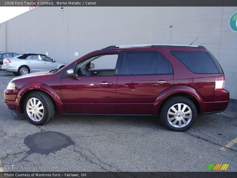 Merlot Metallic / Camel 2008 Ford Taurus X Limited