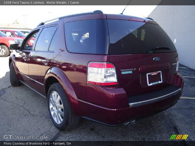 Merlot Metallic / Camel 2008 Ford Taurus X Limited