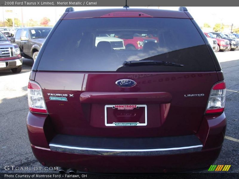Merlot Metallic / Camel 2008 Ford Taurus X Limited