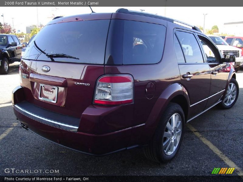 Merlot Metallic / Camel 2008 Ford Taurus X Limited