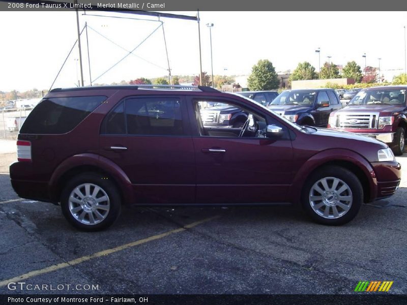 Merlot Metallic / Camel 2008 Ford Taurus X Limited