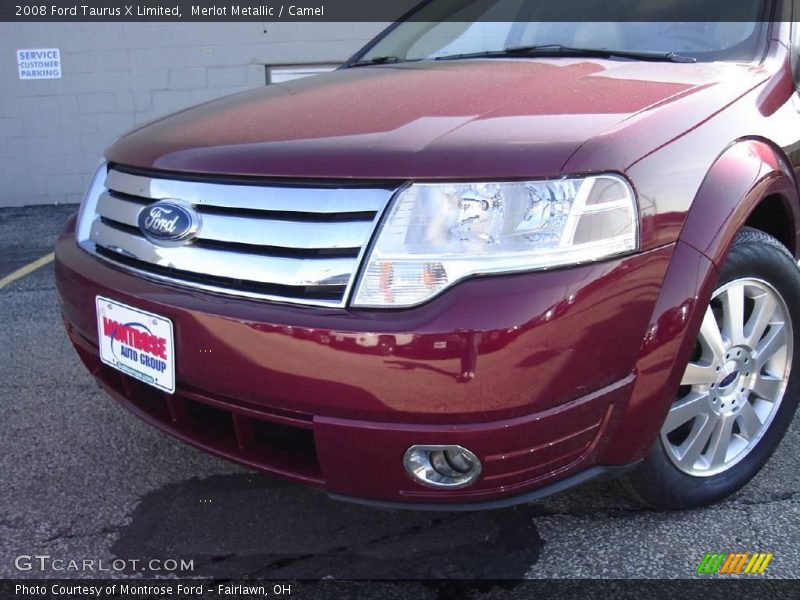 Merlot Metallic / Camel 2008 Ford Taurus X Limited