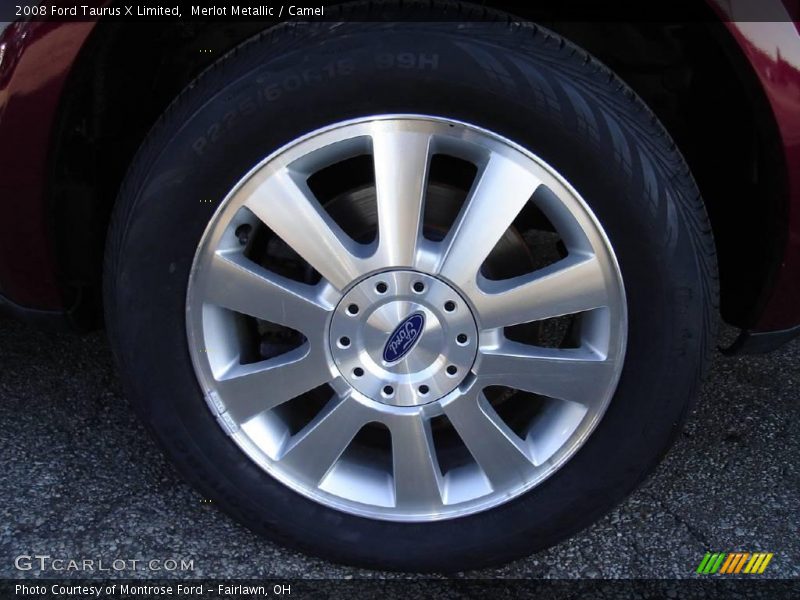 Merlot Metallic / Camel 2008 Ford Taurus X Limited