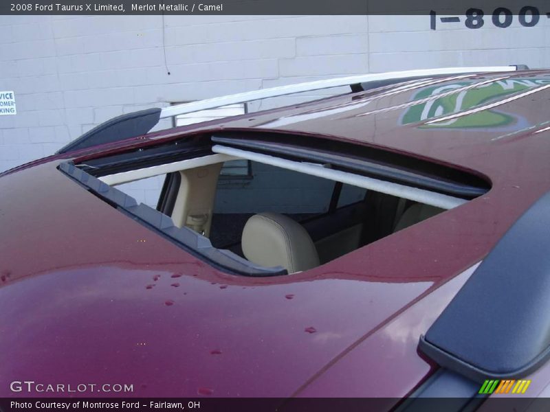 Merlot Metallic / Camel 2008 Ford Taurus X Limited