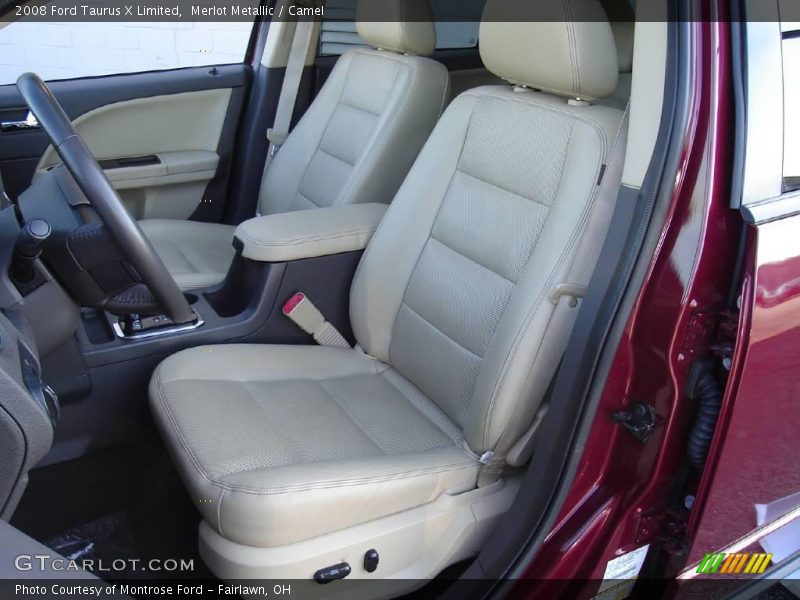 Merlot Metallic / Camel 2008 Ford Taurus X Limited