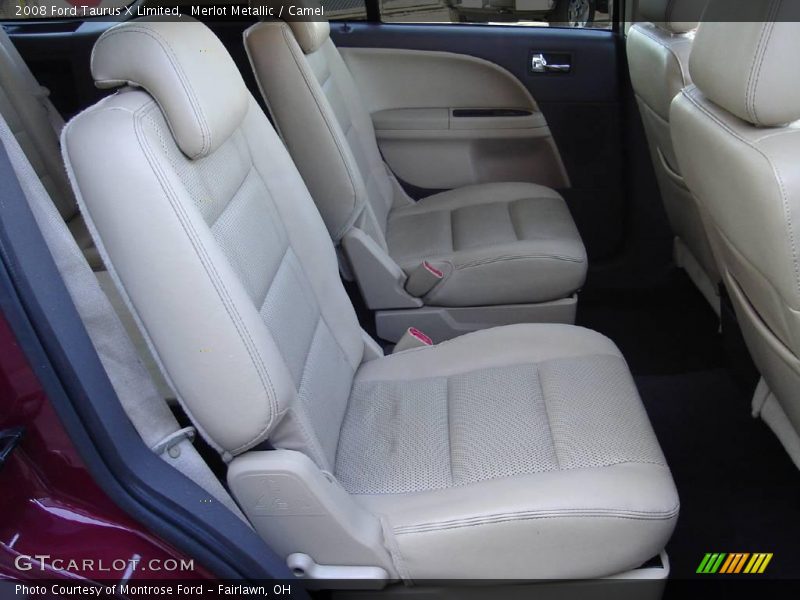 Merlot Metallic / Camel 2008 Ford Taurus X Limited