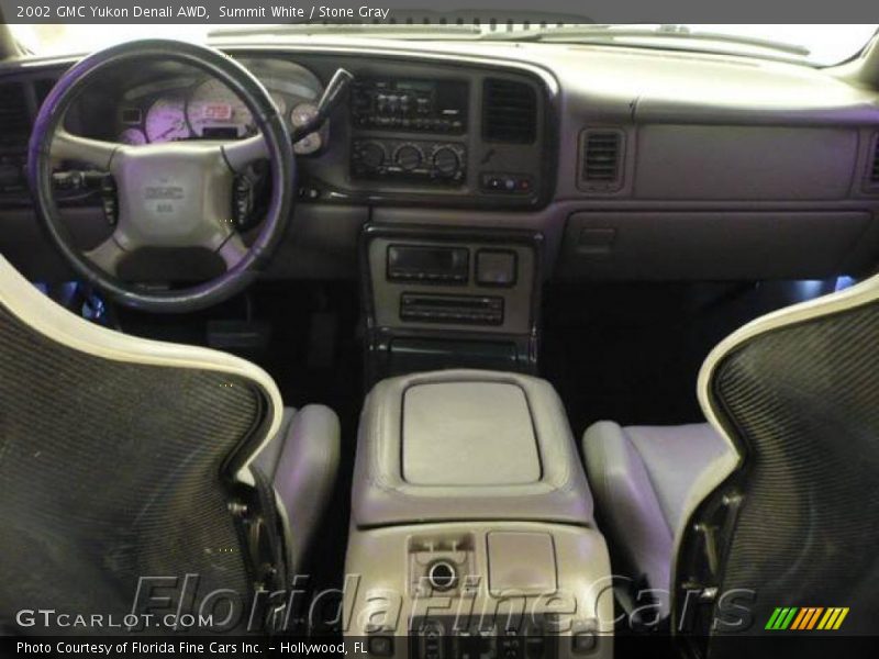 Summit White / Stone Gray 2002 GMC Yukon Denali AWD