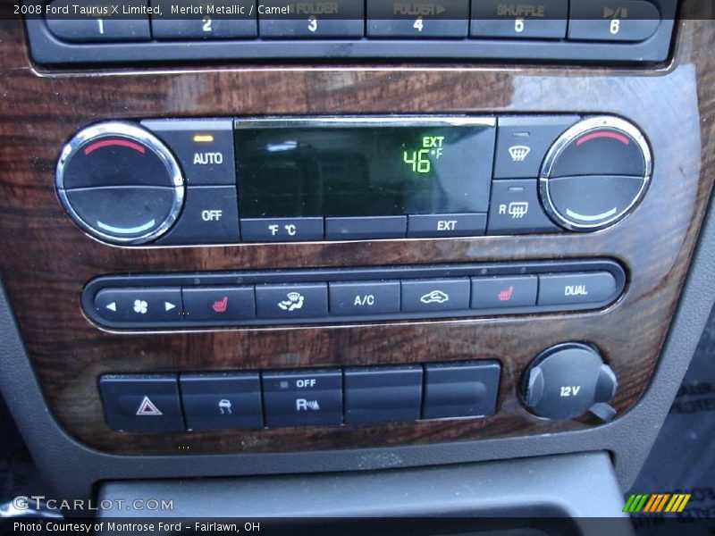 Merlot Metallic / Camel 2008 Ford Taurus X Limited