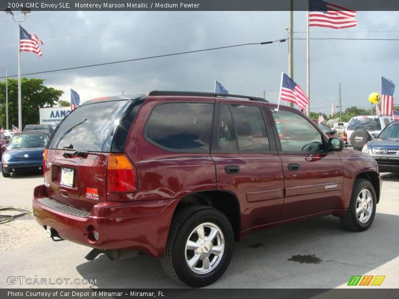 Monterey Maroon Metallic / Medium Pewter 2004 GMC Envoy SLE