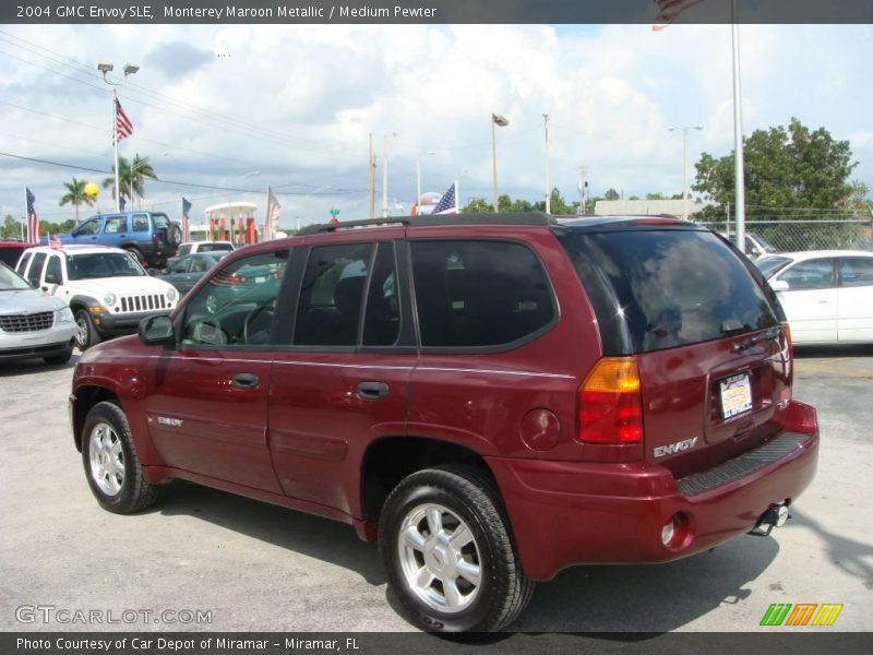 Monterey Maroon Metallic / Medium Pewter 2004 GMC Envoy SLE