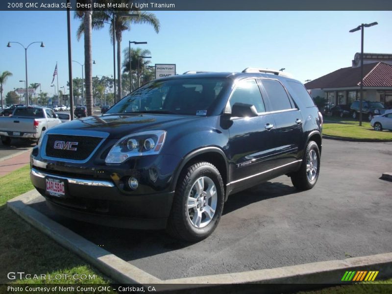 Deep Blue Metallic / Light Titanium 2008 GMC Acadia SLE