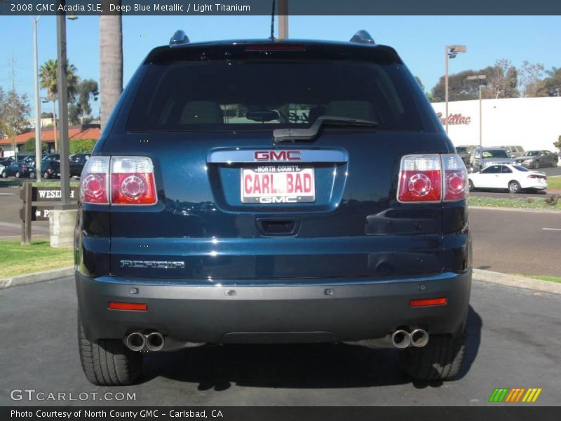 Deep Blue Metallic / Light Titanium 2008 GMC Acadia SLE