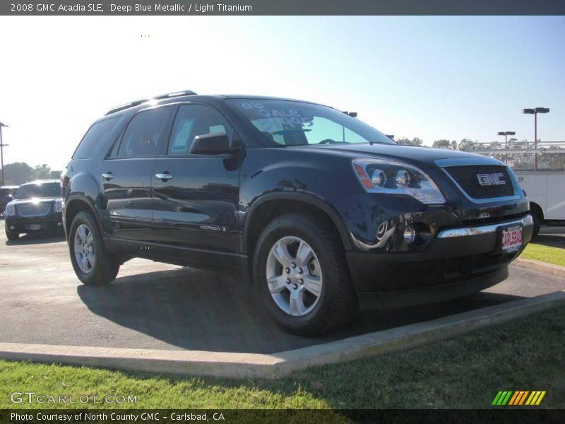 Deep Blue Metallic / Light Titanium 2008 GMC Acadia SLE
