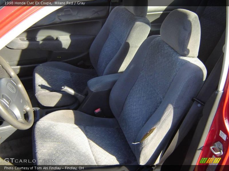 Milano Red / Gray 1998 Honda Civic EX Coupe