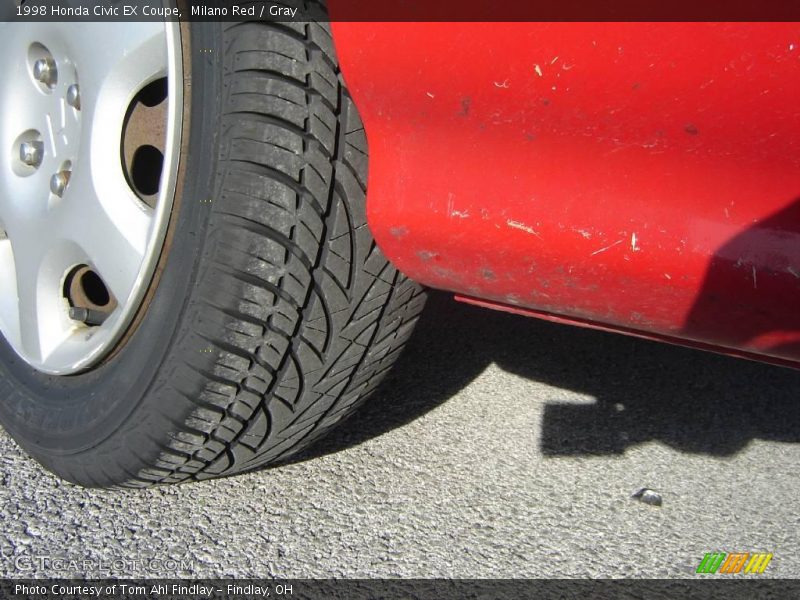 Milano Red / Gray 1998 Honda Civic EX Coupe