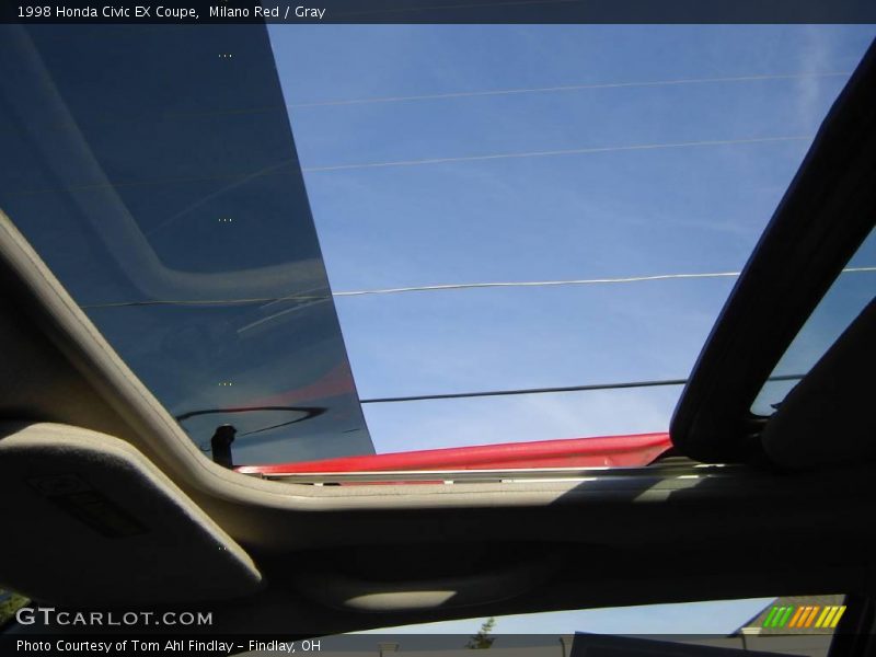 Milano Red / Gray 1998 Honda Civic EX Coupe