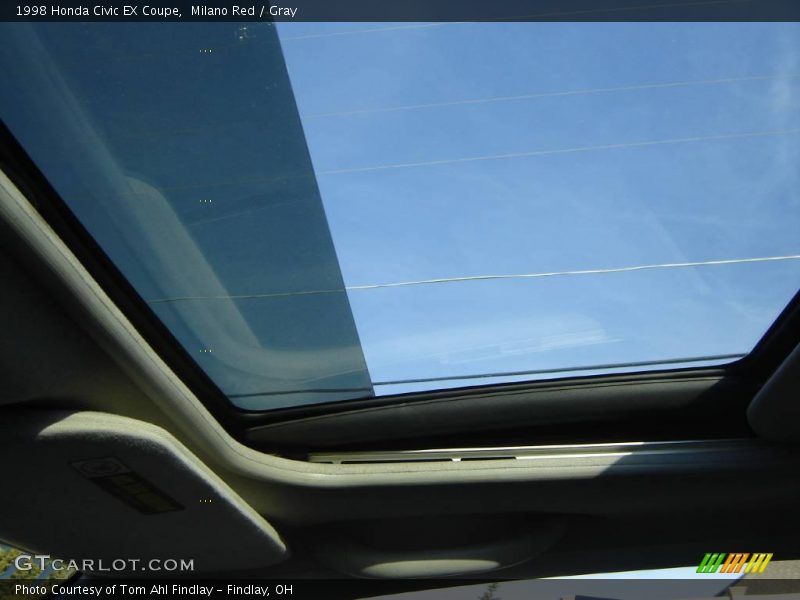 Milano Red / Gray 1998 Honda Civic EX Coupe