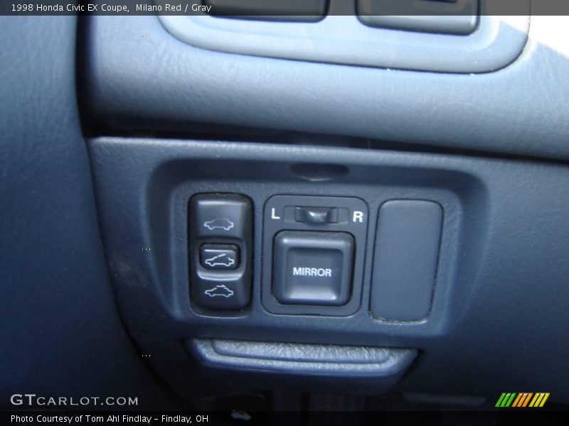 Milano Red / Gray 1998 Honda Civic EX Coupe