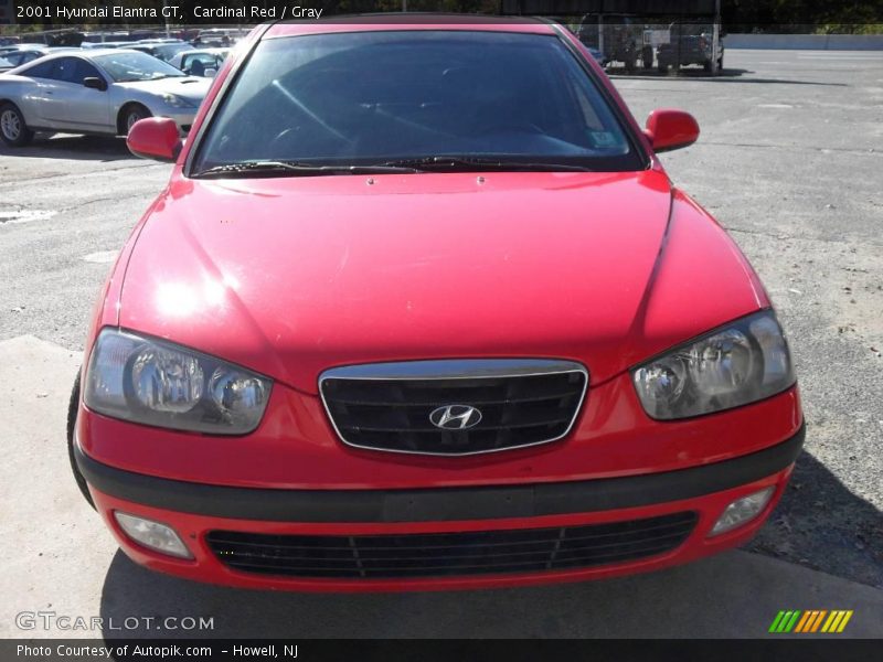 Cardinal Red / Gray 2001 Hyundai Elantra GT