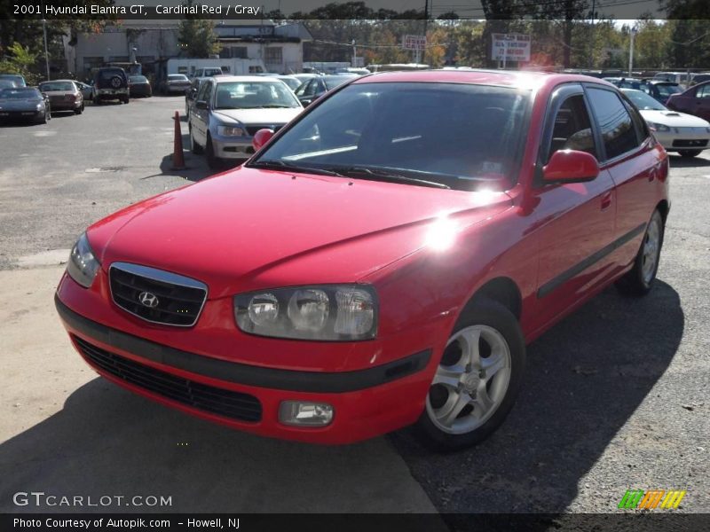 Cardinal Red / Gray 2001 Hyundai Elantra GT