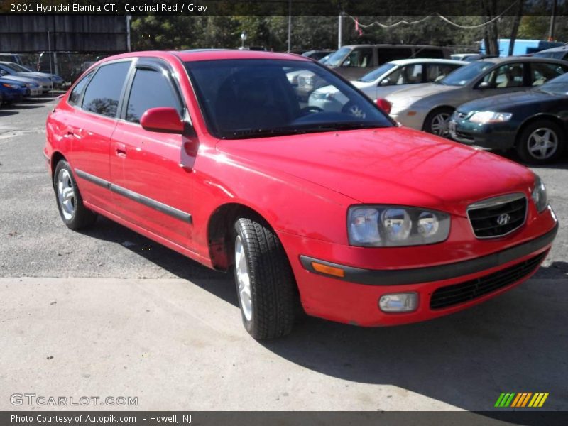 Cardinal Red / Gray 2001 Hyundai Elantra GT