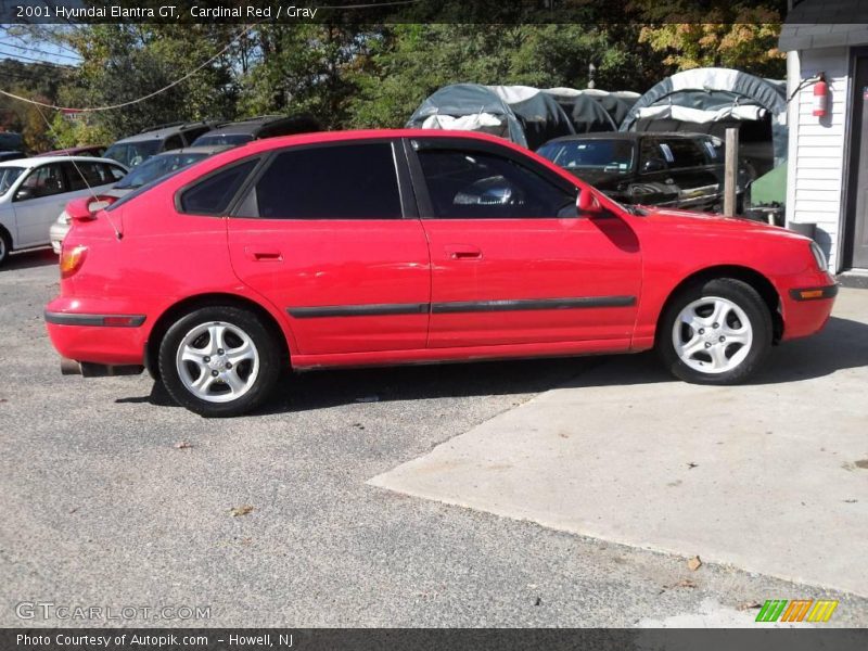 Cardinal Red / Gray 2001 Hyundai Elantra GT