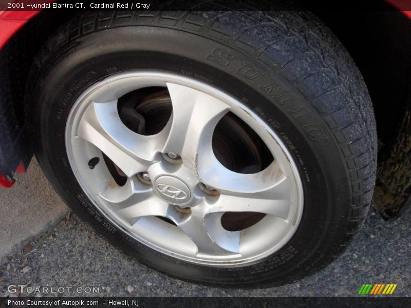 Cardinal Red / Gray 2001 Hyundai Elantra GT