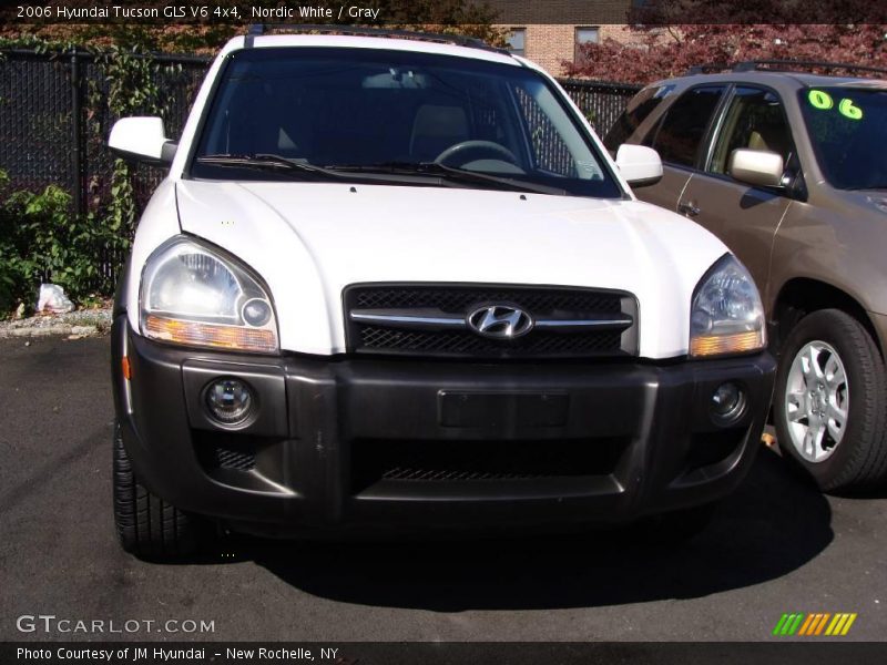 Nordic White / Gray 2006 Hyundai Tucson GLS V6 4x4