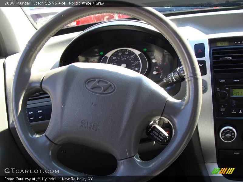 Nordic White / Gray 2006 Hyundai Tucson GLS V6 4x4
