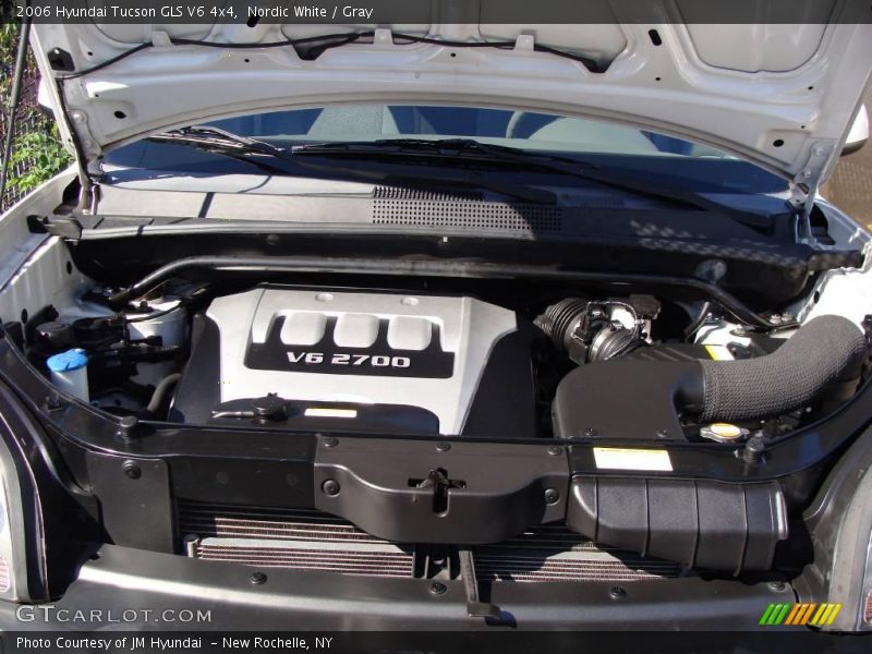 Nordic White / Gray 2006 Hyundai Tucson GLS V6 4x4