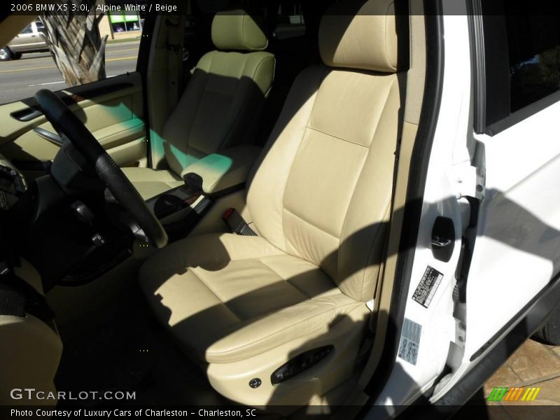 Alpine White / Beige 2006 BMW X5 3.0i