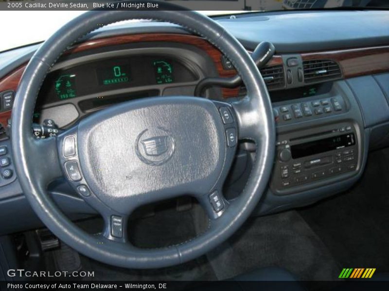 Blue Ice / Midnight Blue 2005 Cadillac DeVille Sedan