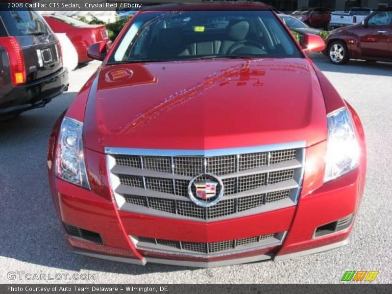 Crystal Red / Ebony 2008 Cadillac CTS Sedan