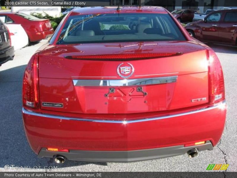 Crystal Red / Ebony 2008 Cadillac CTS Sedan