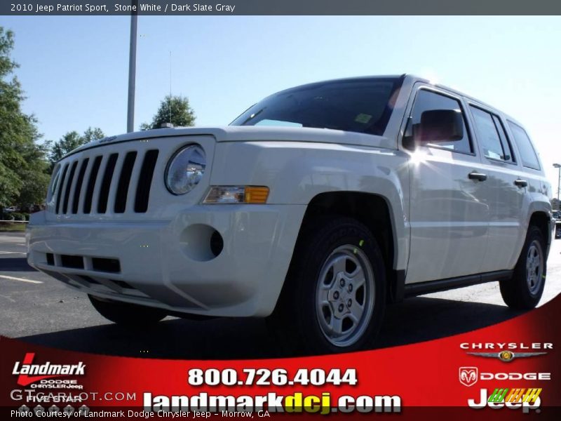 Stone White / Dark Slate Gray 2010 Jeep Patriot Sport