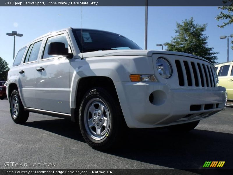 Stone White / Dark Slate Gray 2010 Jeep Patriot Sport