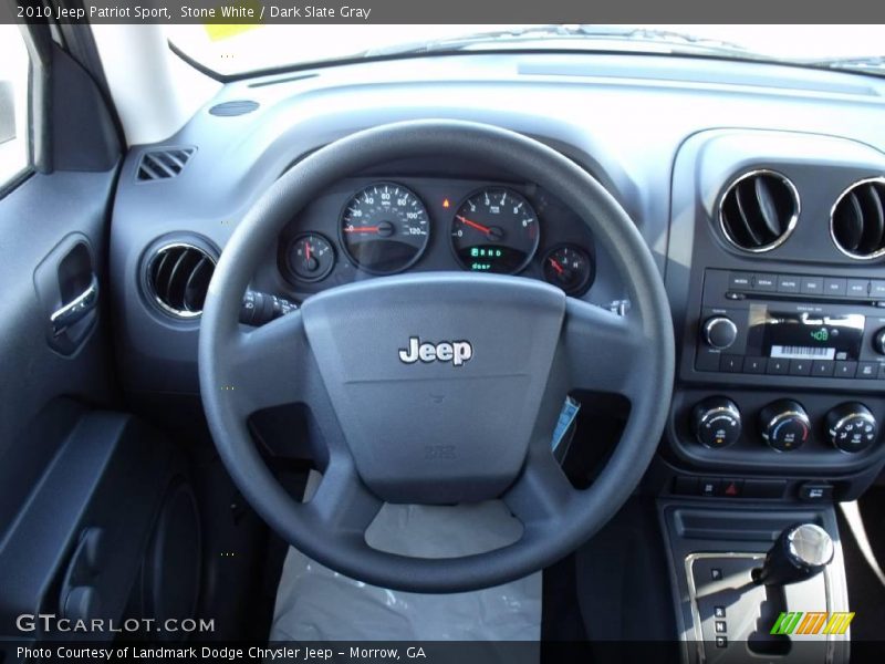 Stone White / Dark Slate Gray 2010 Jeep Patriot Sport