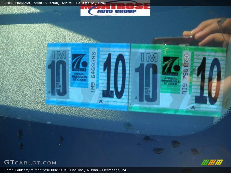 Arrival Blue Metallic / Gray 2006 Chevrolet Cobalt LS Sedan