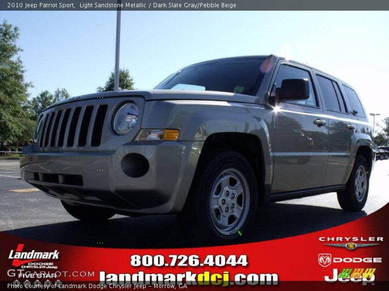 Light Sandstone Metallic / Dark Slate Gray/Pebble Beige 2010 Jeep Patriot Sport