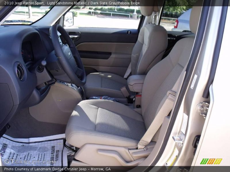 Light Sandstone Metallic / Dark Slate Gray/Pebble Beige 2010 Jeep Patriot Sport