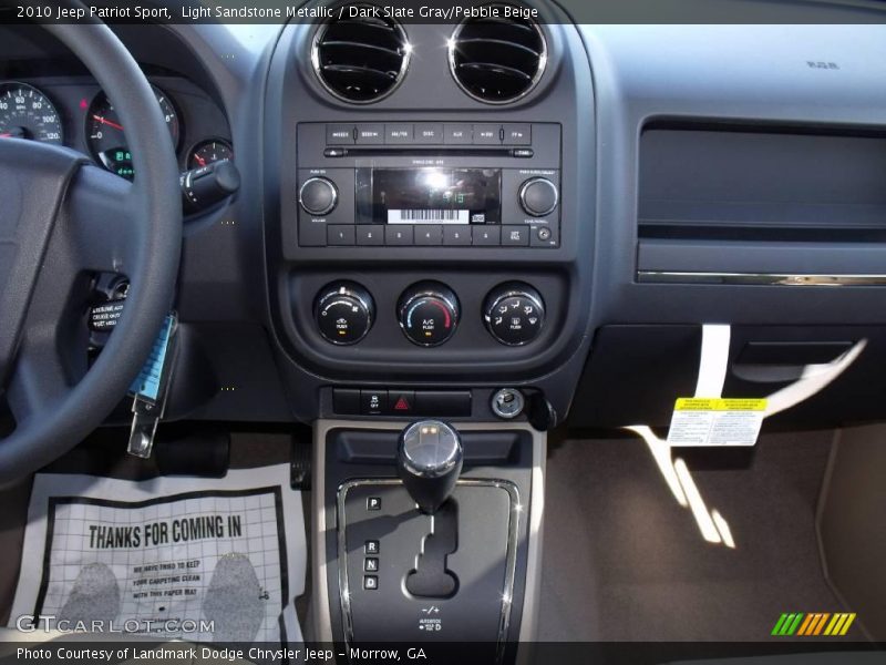 Light Sandstone Metallic / Dark Slate Gray/Pebble Beige 2010 Jeep Patriot Sport