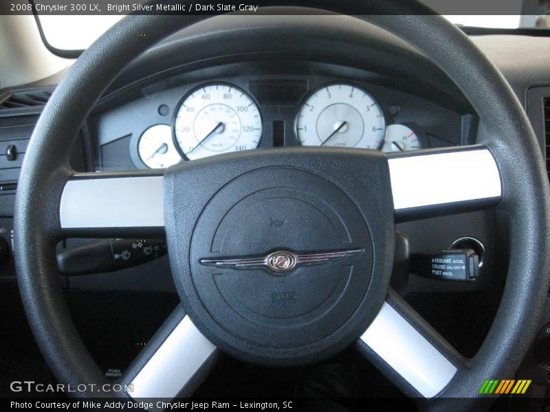 Bright Silver Metallic / Dark Slate Gray 2008 Chrysler 300 LX
