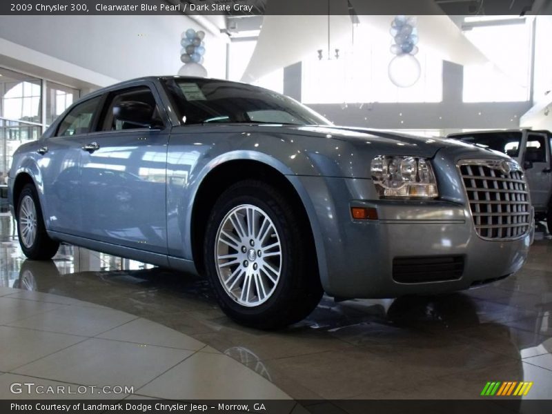 Clearwater Blue Pearl / Dark Slate Gray 2009 Chrysler 300