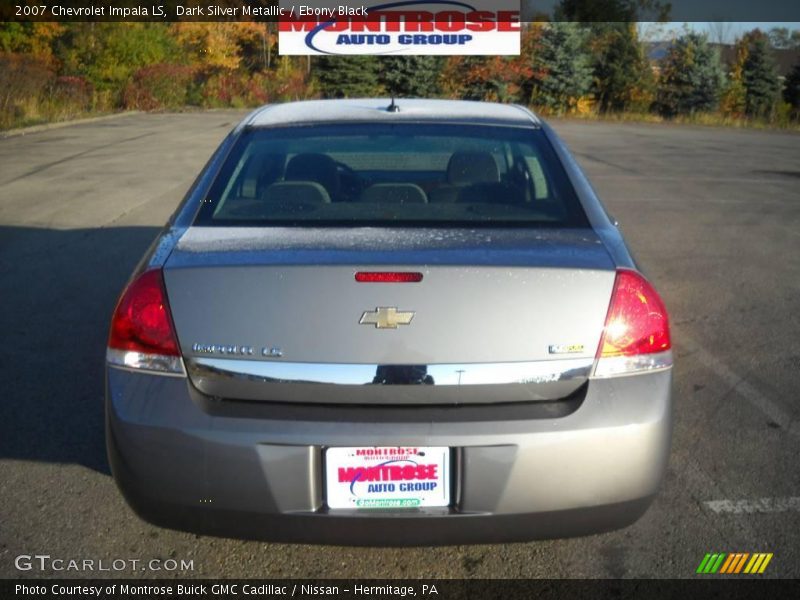 Dark Silver Metallic / Ebony Black 2007 Chevrolet Impala LS
