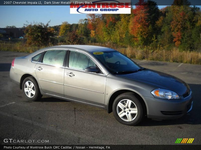 Dark Silver Metallic / Ebony Black 2007 Chevrolet Impala LS