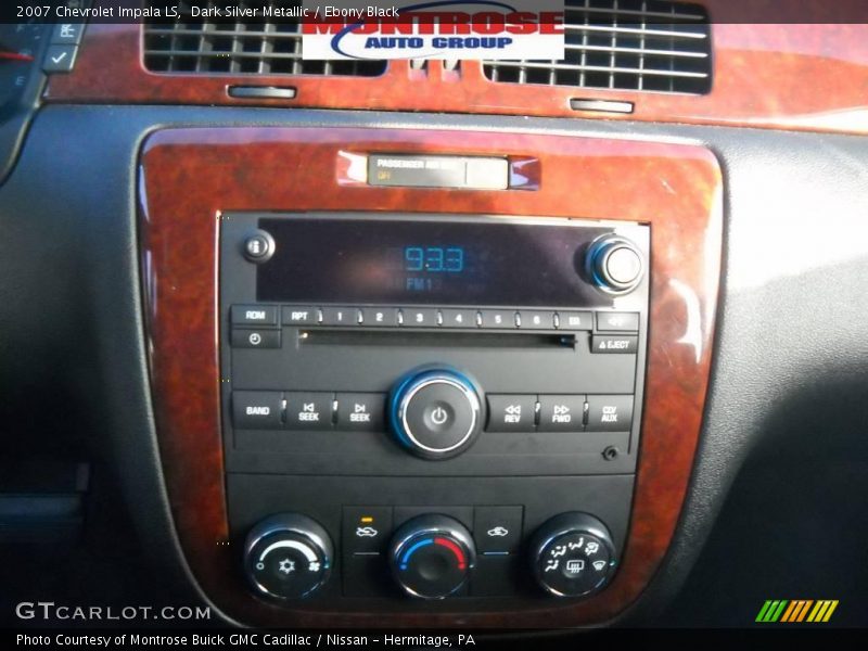 Dark Silver Metallic / Ebony Black 2007 Chevrolet Impala LS