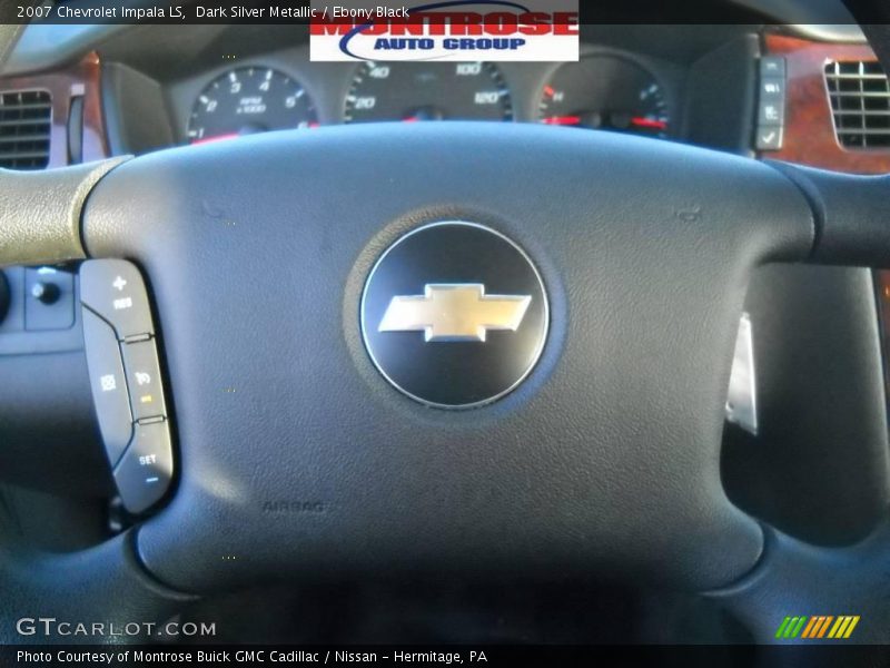 Dark Silver Metallic / Ebony Black 2007 Chevrolet Impala LS